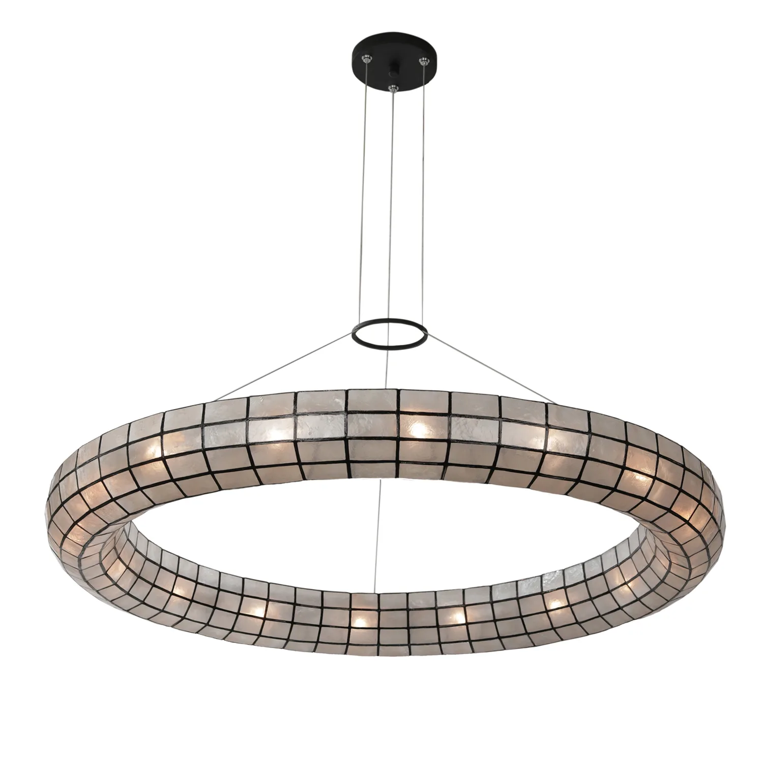 Sanibel 16 Light Pendant in Matte Black