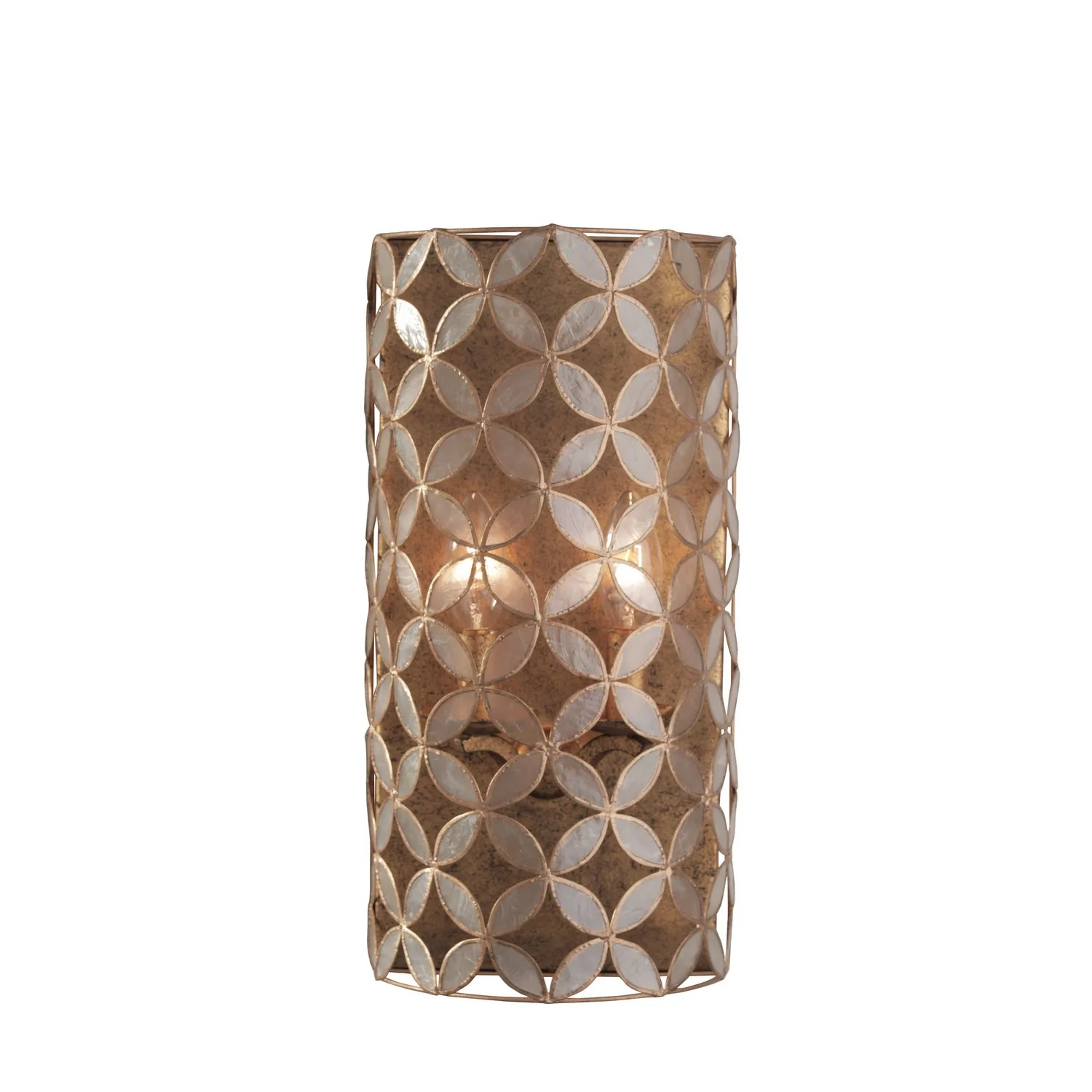 Maurelle Two Light Wall Sconce in Oxidized Gold Leaf