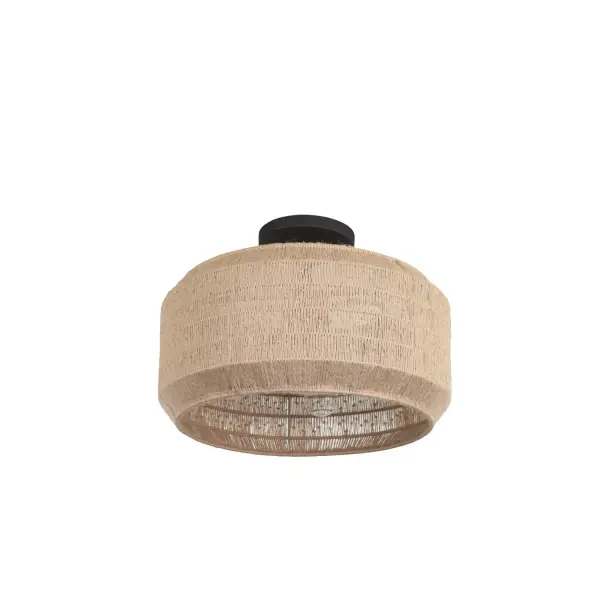 Taking its cues from handwoven linen, the Cebu collection is adorned with handmade woven jute shades that bring a light and airy feeling to any space. Matte black hardware juxtaposes the natural jute to create an organic modern look, while the subtle knotted etail adds soft texture. Collection: Cebu Finish: Matte Black Width: 16.00" Height: 11.00" Length: 16.00" Weight: 8.00 lb Wire: 12" Canopy: 5"x1" Number of Bulbs: 4 Maximum Wattage: 40.00 W Bulb Type: E-12 Bulb Base: E12 Candelabra Dimmable Voltage: 120.00 V Material: Steel, Natural Jute Country of Origin: Philippines Safety Listing: cETL Safety Rating: Dry