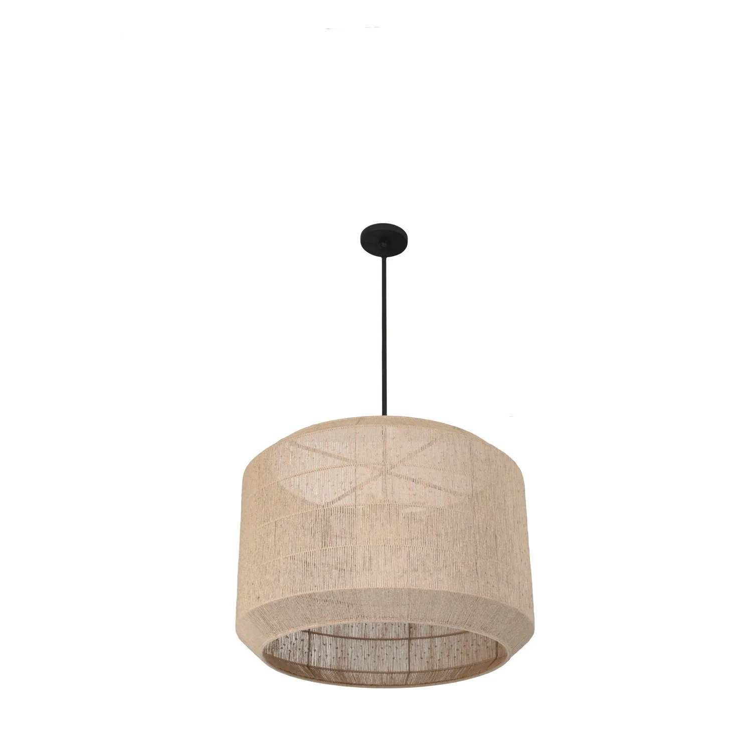Cebu Five Light Pendant in Matte Black