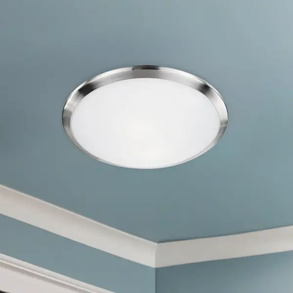 Malta 12" Flush Mount in Brushed Nickel - Image 2
