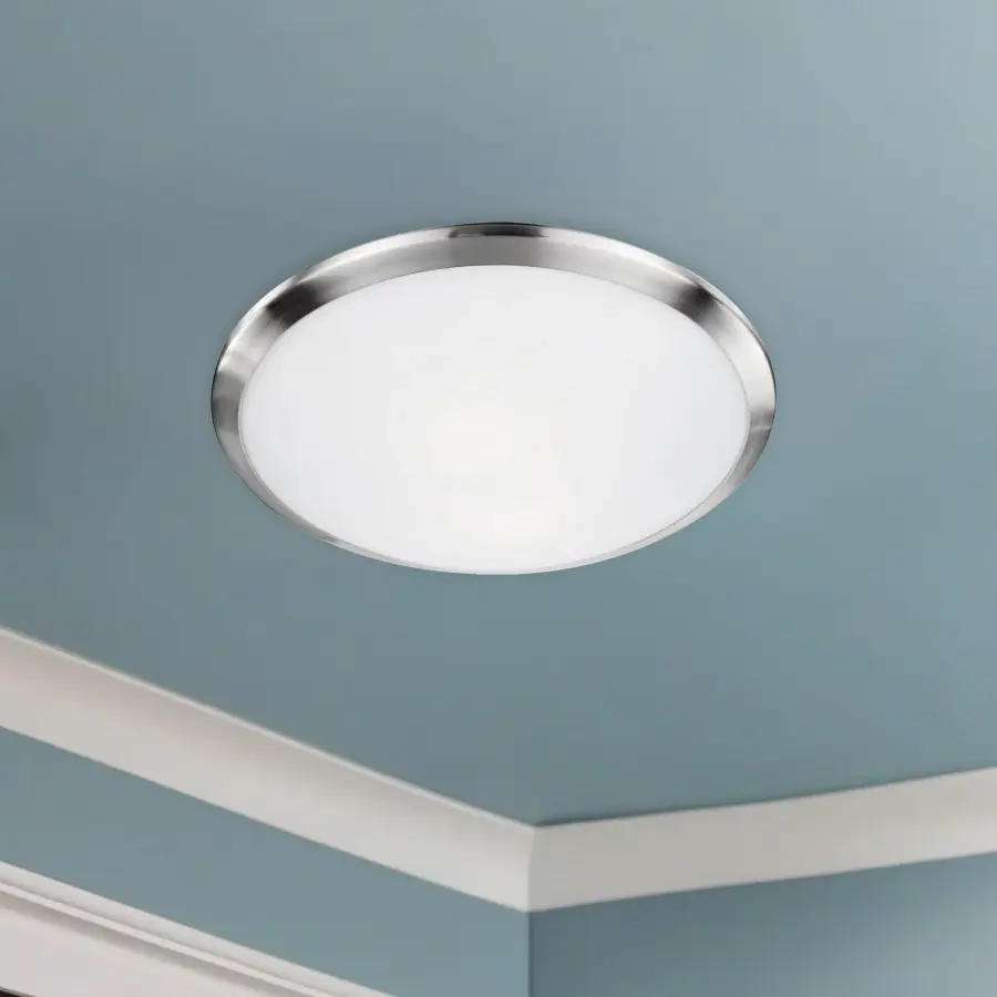 Malta 12" Flush Mount in Brushed Nickel - Image 2
