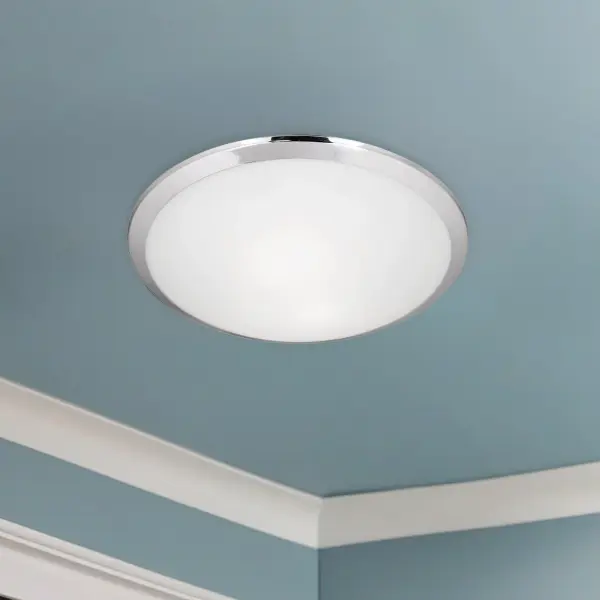 Malta 12" Flush Mount in Brushed Nickel - Image 3