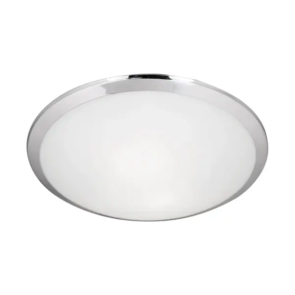 Malta 15-Inch Flush Mount in Brushed Nickel - Image 1