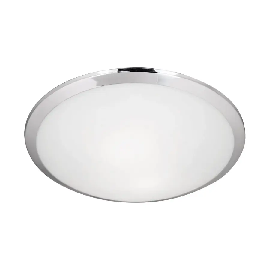 Malta 15-Inch Flush Mount in Brushed Nickel - Image 1
