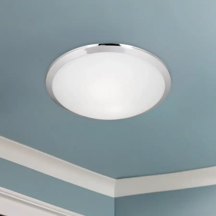 Malta 15-Inch Flush Mount in Brushed Nickel - Image 2