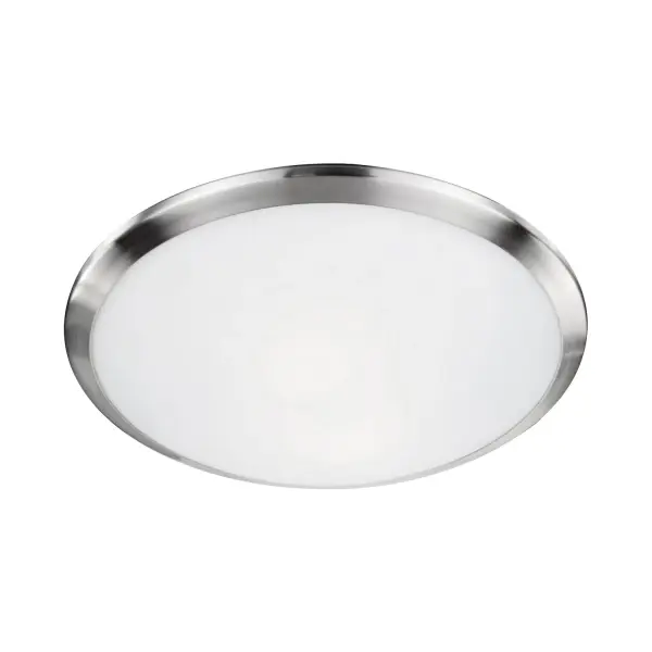 Malta 15-Inch Flush Mount in Brushed Nickel - Image 4