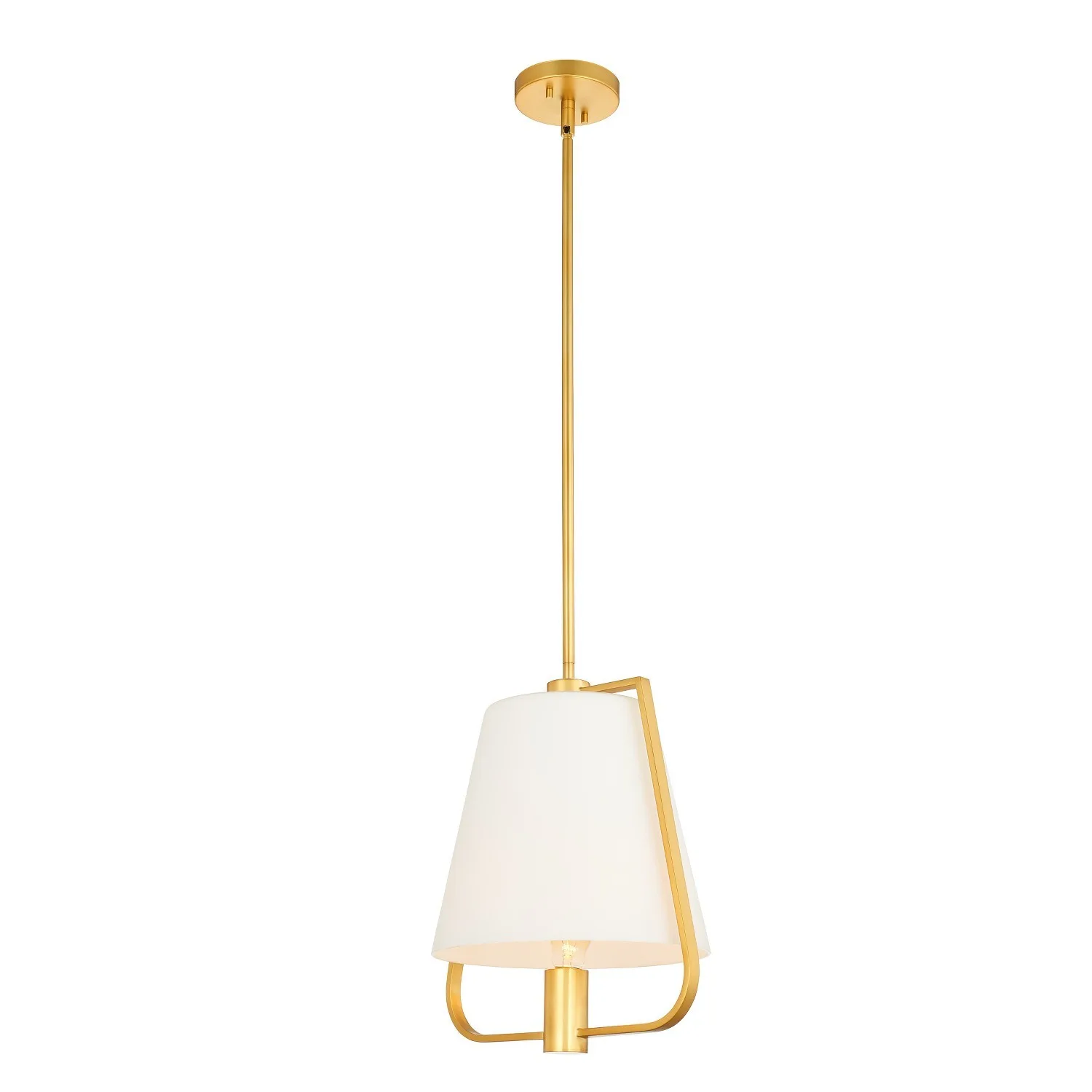 Marco One Light Pendant in Winter Brass