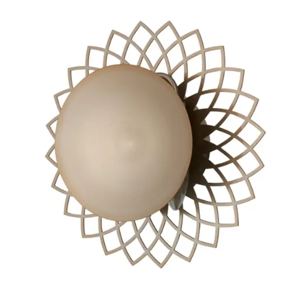 The Helia collection bursts in flower like shapes creating a whimsical design with a hint of Bohemian Flare. Featured in a Brushed Champagne Gold finish on a stainless steel, precision cut frame. Collection: Helia Rooms: Hallway, Closet, Bedroom, Finish: Brushed Champagne Gold Width: 11.00" Height: 11.00" Weight: 4.00 lb Extension from Wall: 4.00" Wire: 12" Number of Bulbs: 2 Maximum Wattage: 40.00 W Bulb Type: E12 Bulb Base: E12 Candelabra Dimmable Voltage: 120.00 V Material: Stainless Steel Country of Origin: China Safety Listing: UL-cUL Safety Rating: Dry ADA