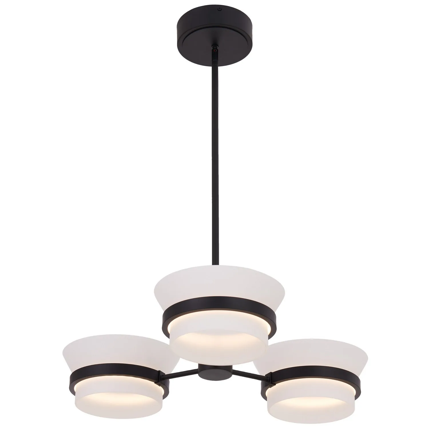 Anel LED Chandelier in Matte Black
