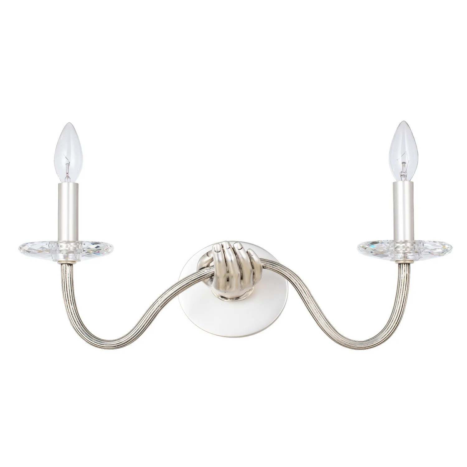 Venus Two Light Wall Sconce in Pewter