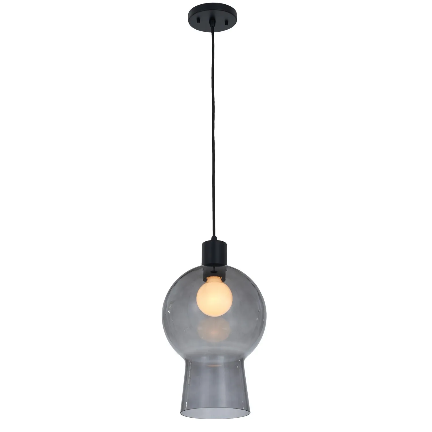 Cores One Light Mini Pendant in Matte Black