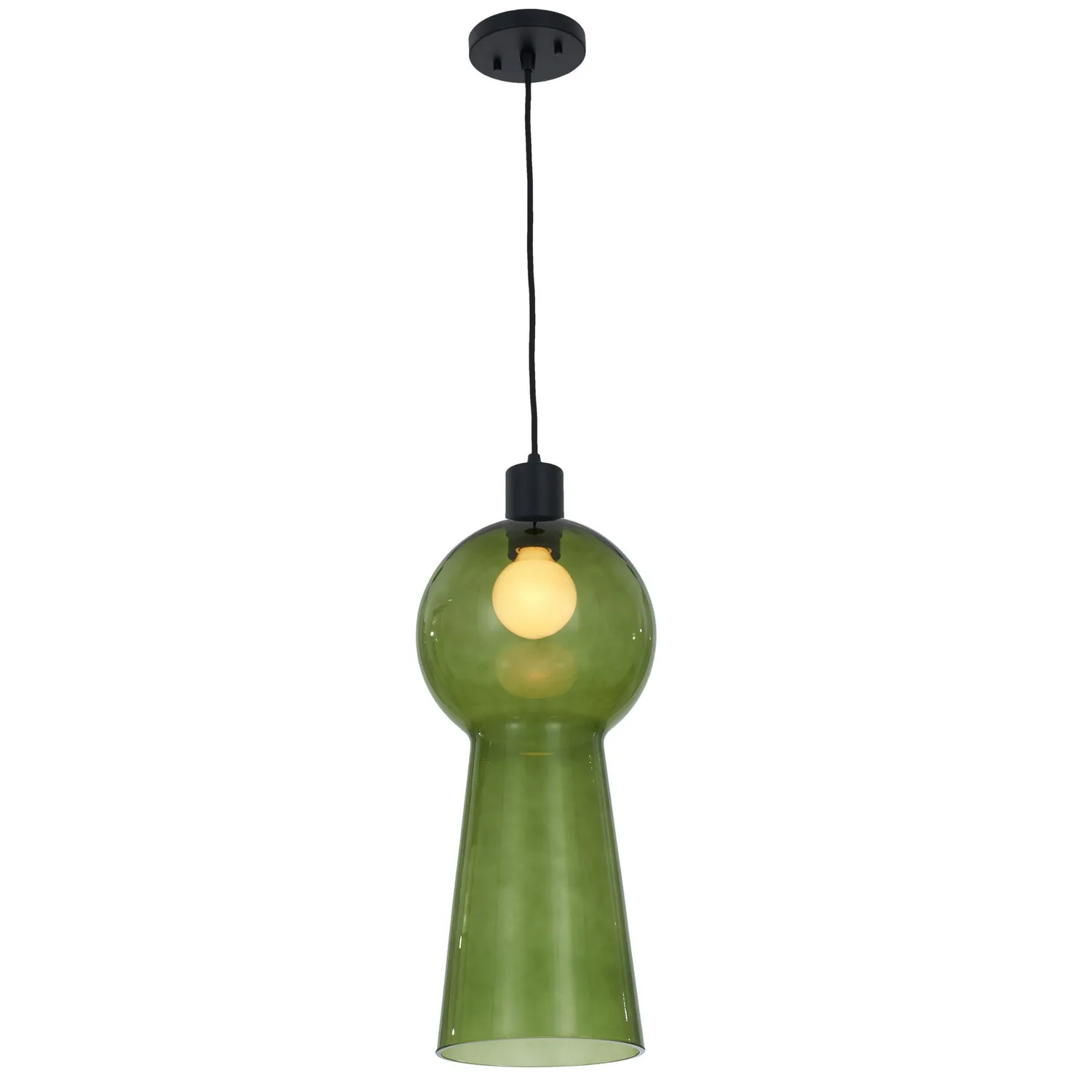 Cores One Light Mini Pendant in Matte Black