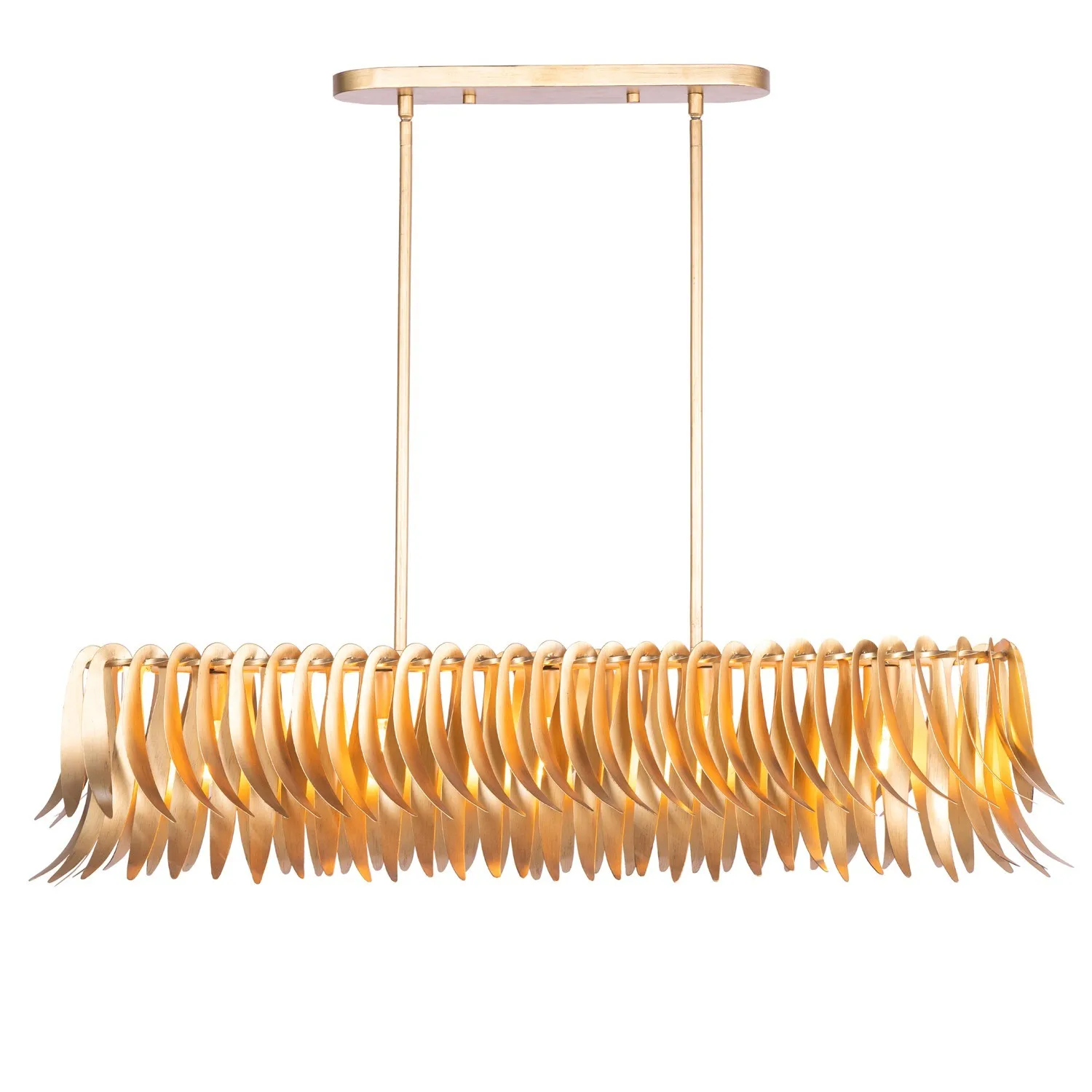 Grace Five Light Island Pendant in New Gold