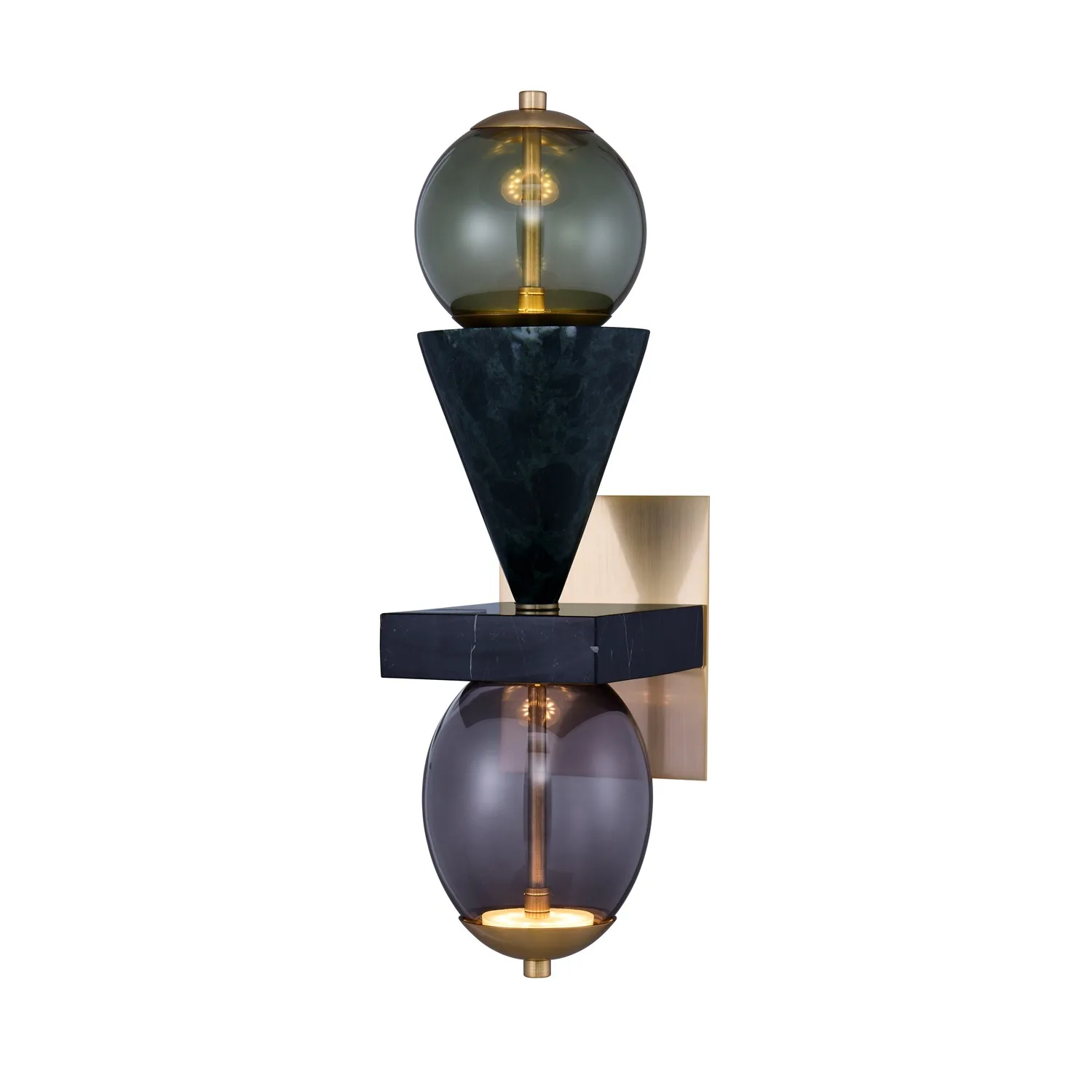 Demi LED Wall Sconce in Winter Brass