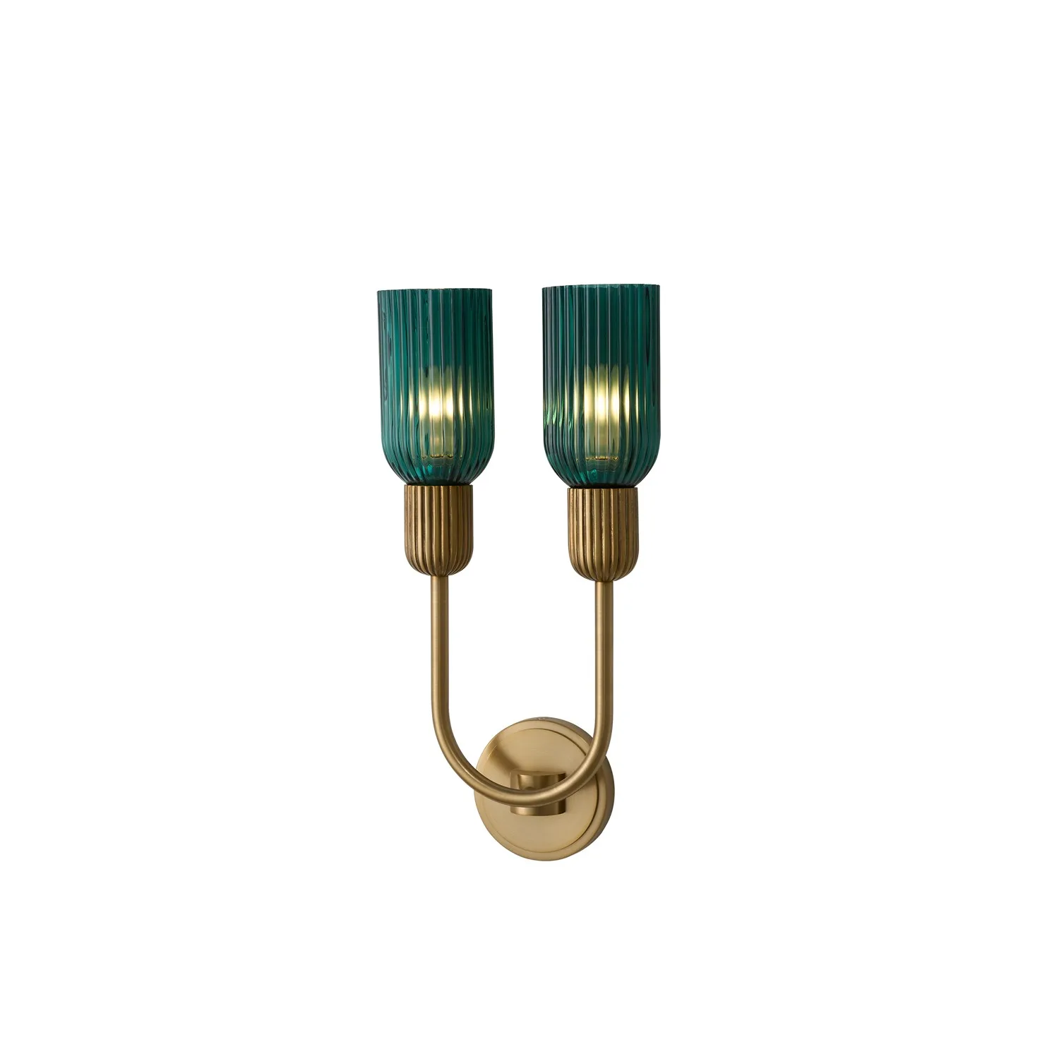 Verde Two Light Wall Sconce in Satin Brass