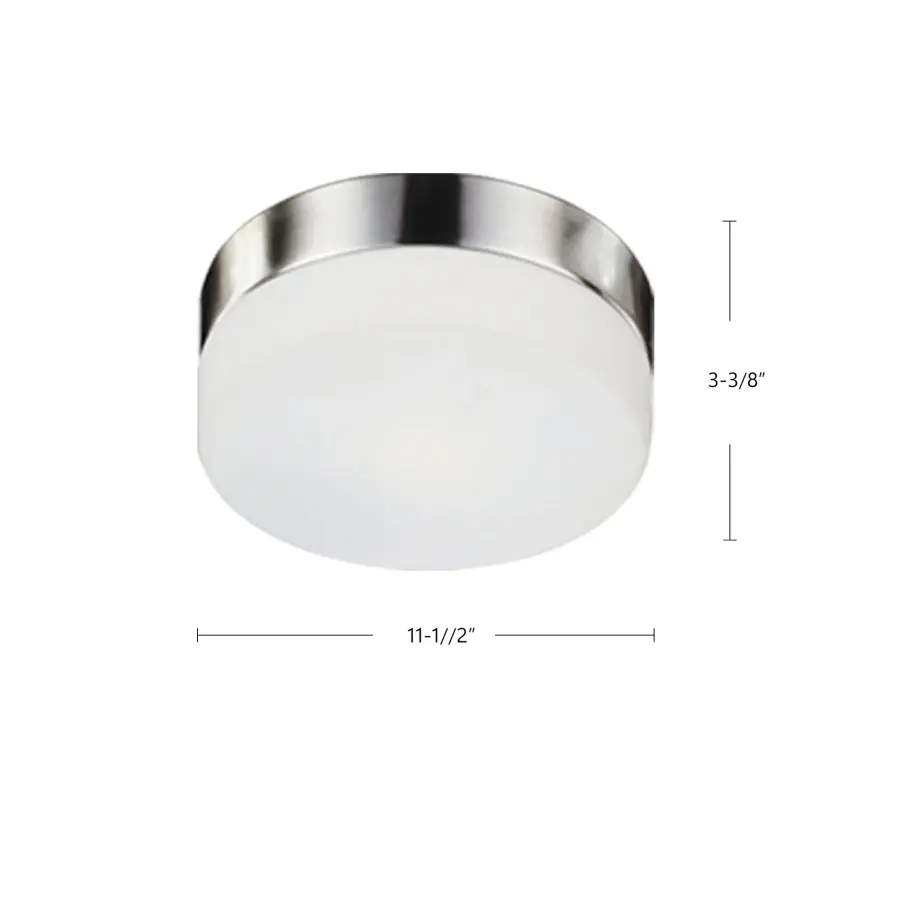 Lomita 12" Flush Mount in Brushed Nickel - Image 3