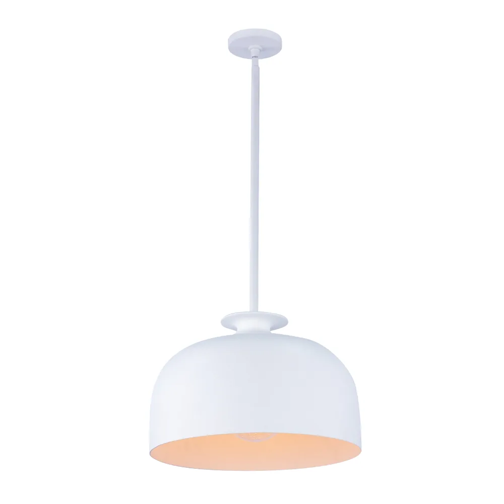 Gabardine One Light Mini Pendant in Matte White