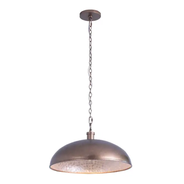 A perfect fit for the modern kitchen, Pearlized Antique Brass finish with natural Kabibi shell inlaid at different angles is a beautiful contrast for this kitchen pendant. Hang by itself over a dinette table or in groups over a kitchen island. Collection: Emblem Rooms: Kitchen, Dining Room Finish: Pearlized Antique Brass Width: 20.00" Height: 6.00" Weight: 6.61 lb Extension from Wall: 96.00" Chain: 96" Wire: 96" Canopy: 5.5"x.75" Number of Bulbs: 1 Maximum Wattage: 40.00 W Bulb Type: E26 Bulb Base: E26 Medium Dimmable Voltage: 120.00 V Material: Steel, Capiz Shell Country of Origin: Philippines Safety Listing: UL-cUL Safety Rating: Dry