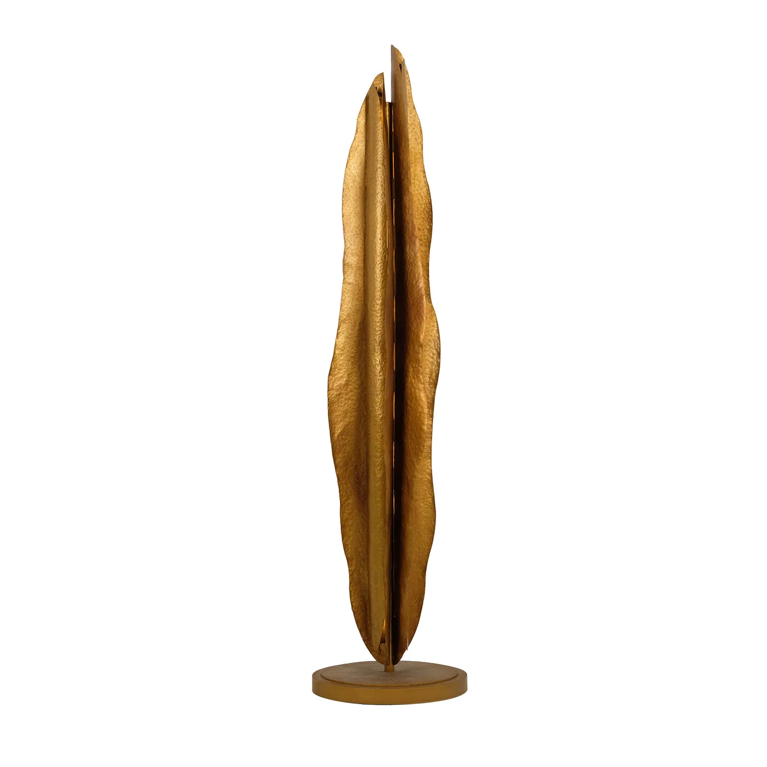 Folia LED Floor Lamp in Warm Gold