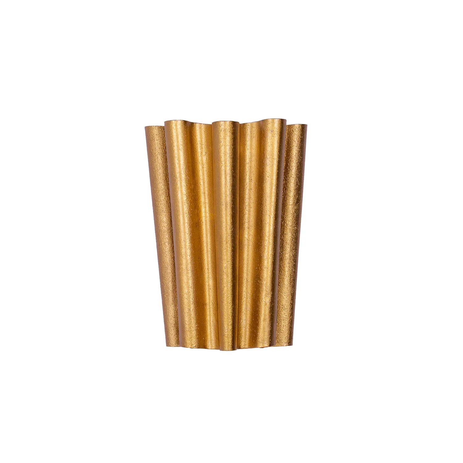 Ripple Two Light Wall Sconce in Bright Gold Leaf