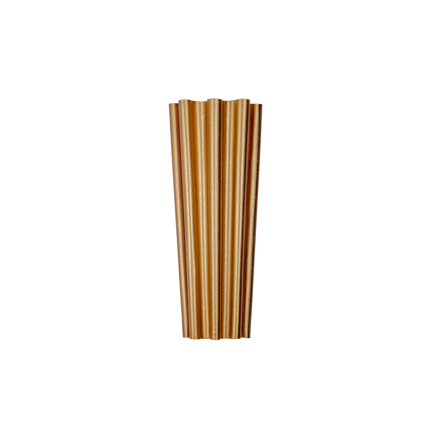 Ripple Three Light Wall Sconce in Bright Gold Leaf
