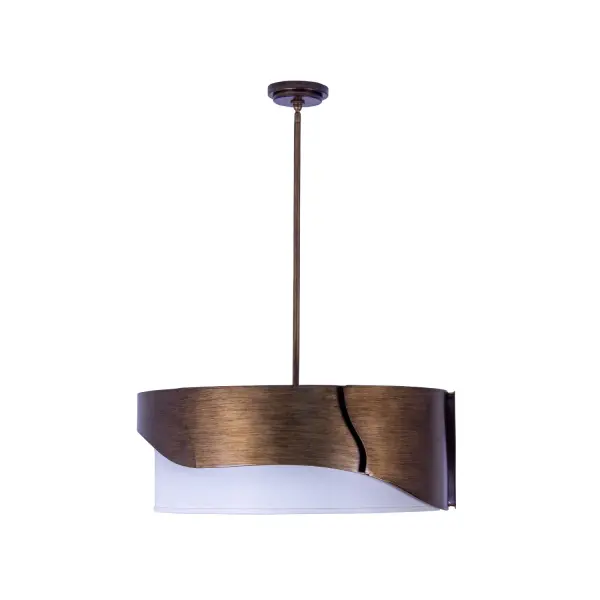 Welcome to Midway, a seamless blend of contemporary design and artistic sophistication. Drawing inspiration from the dance of light and shadow, this fixture showcases intricately cut metal panels arranged in an offset pattern, allowing light to softly filter through. The juxtaposition of the metal's sharp precision with the gentle allure of a white linen shade creates a stunning visual balance. Finished in a hand-painted brushed gold, Midway is the ideal piece to infuse any space with modern elegance. _______________________________ _______________________________ Collection: MIDWAY Finish: BRIGHT GOLD Width: 28.50" Height: 10.50" Weight: 25.00 lb Wire: 96" Rod: (1) 6", (1) 12", (1) 24" Canopy: 5.5"x1.5" Number of Bulbs: 8 Maximum Wattage: 40.00 W Bulb Type: Candelabra Bulb Base: E12 Candelabra Dimmable Voltage: 120.00 V Material: STEEL AND LINEN Country of Origin: Philippines Safety Listing: UL-cUL Safety Rating: DRY - alternate view