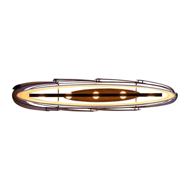 Welcome to Midway, a seamless blend of contemporary design and artistic sophistication. Drawing inspiration from the dance of light and shadow, this fixture showcases intricately cut metal panels arranged in an offset pattern, allowing light to softly filter through. The juxtaposition of the metal's sharp precision with the gentle allure of a white linen shade creates a stunning visual balance. Finished in a hand-painted brushed gold, Midway is the ideal piece to infuse any space with modern elegance. _______________________________ _______________________________ Collection: MIDWAY Finish: Pearlized Antique Brass Width: 10.00" Height: 10.50" Length: 48.00" Weight: 33.00 lb Wire: 156" Rod: (2) 6", (2) 12", (2) 24" Canopy: 6"x1.5"x26" Number of Bulbs: 5 Maximum Wattage: 40.00 W Bulb Type: Candelabra Bulb Base: E12 Candelabra Dimmable Voltage: 120.00 V Material: Steel and Linen Country of Origin: Philippines Safety Listing: UL-cUL Safety Rating: DRY - alternate view