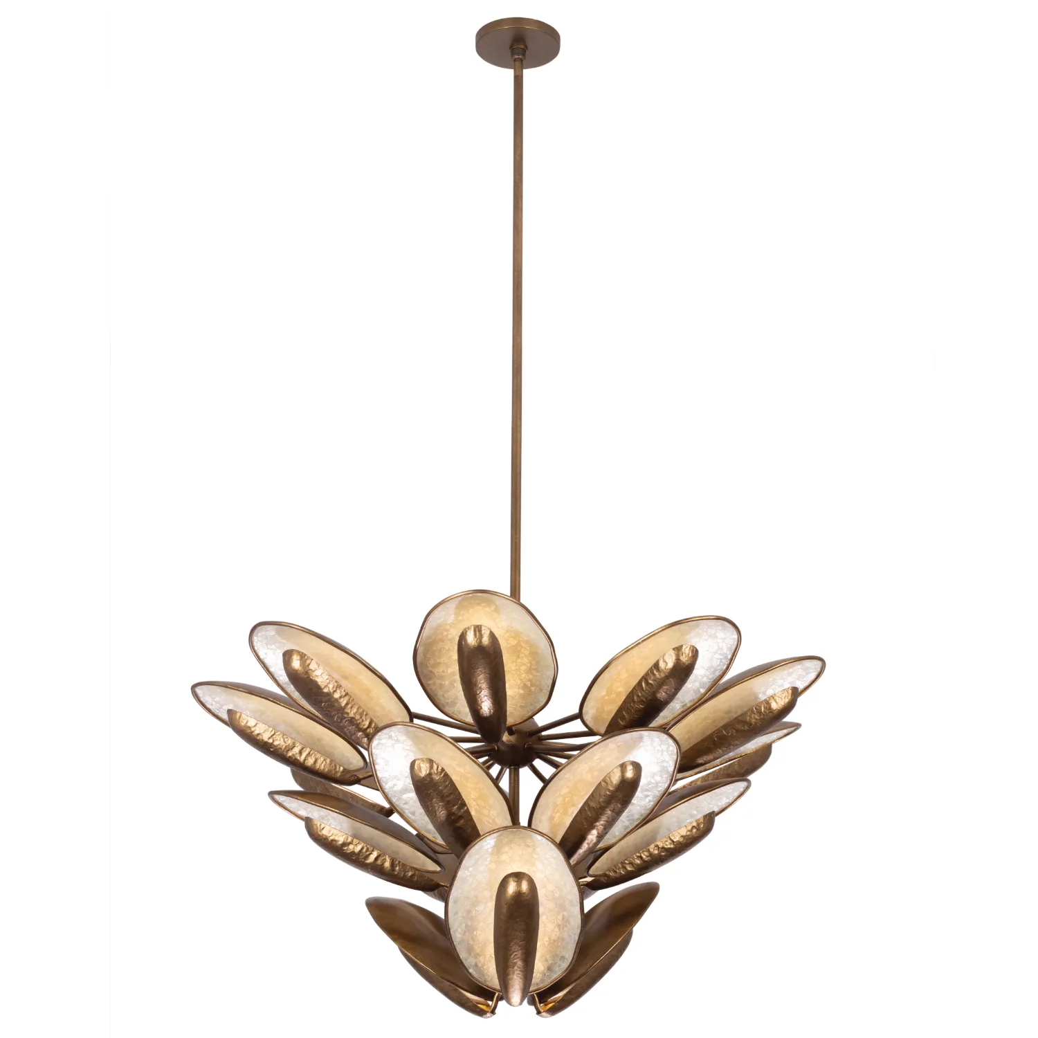 SPAT LED Pendant in Pearlized Antique Brass
