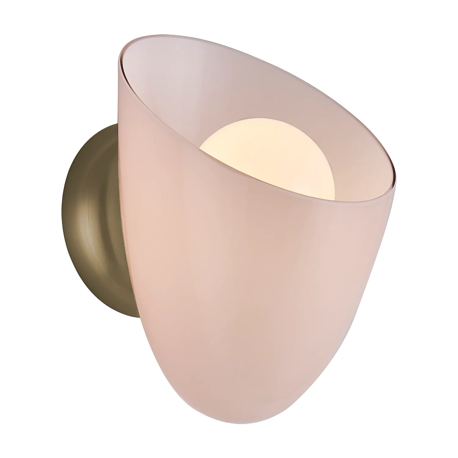 COCOON One Light Wall Sconce in Winter Brass