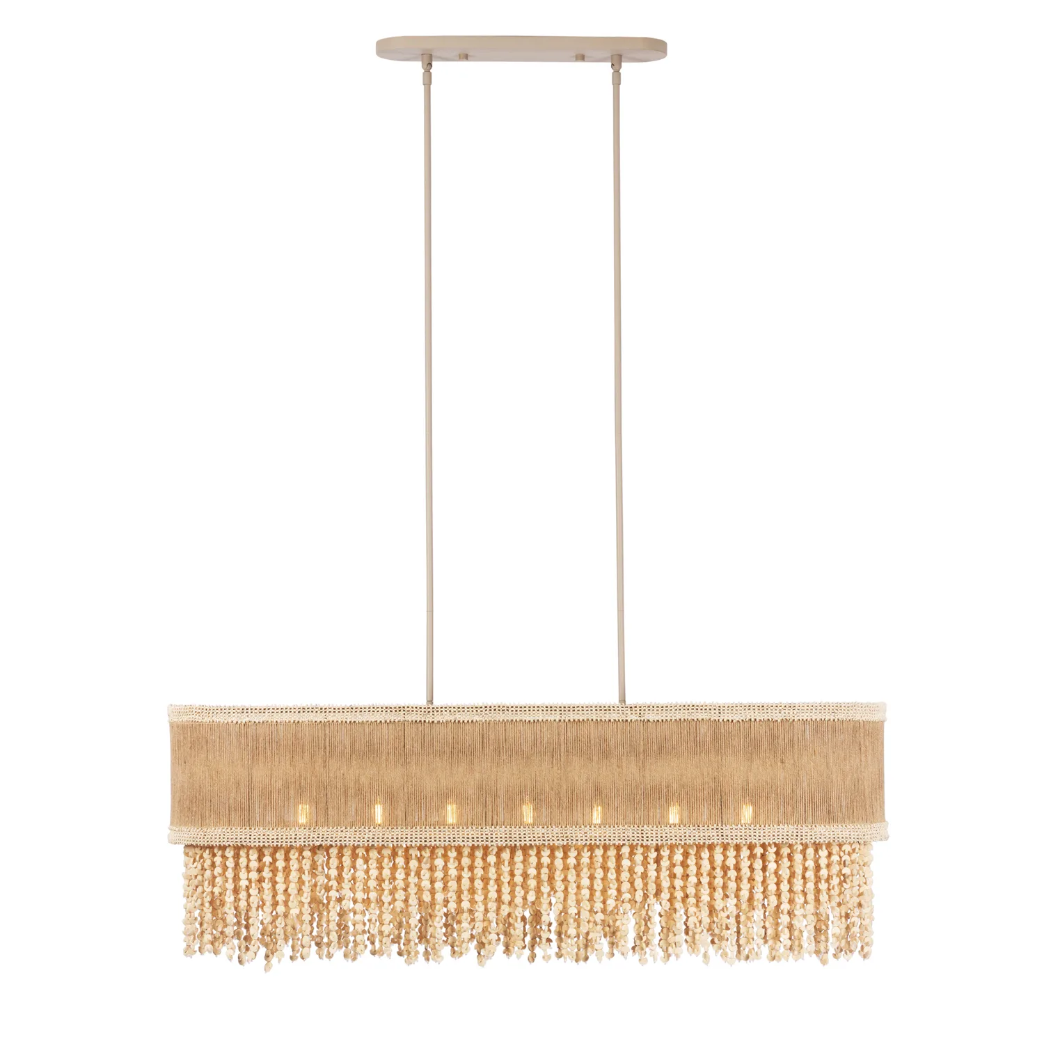 NATURALE Seven Light Island Pendant in Jute