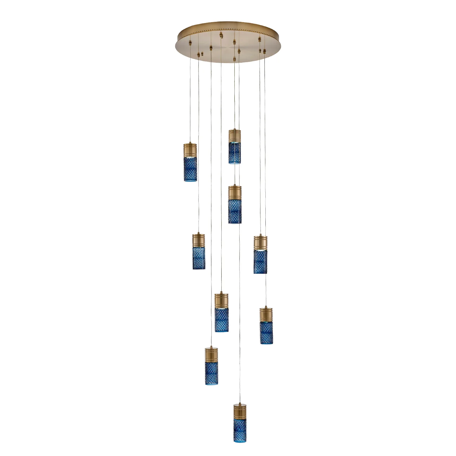 Kiriko LED Chandelier in Winter Brass