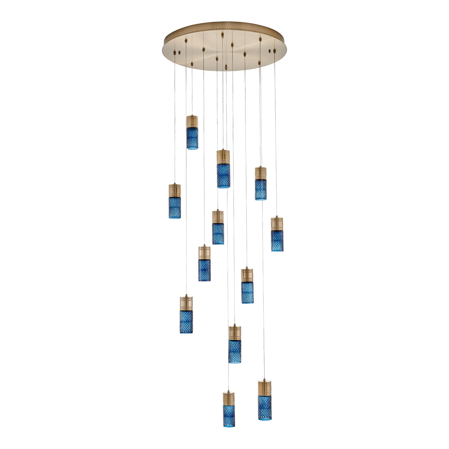 Kiriko LED Chandelier in Winter Brass