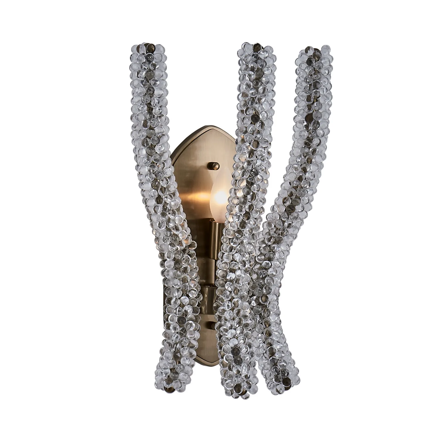 CORAL One Light Wall Sconce in Brushed Champagne Gold
