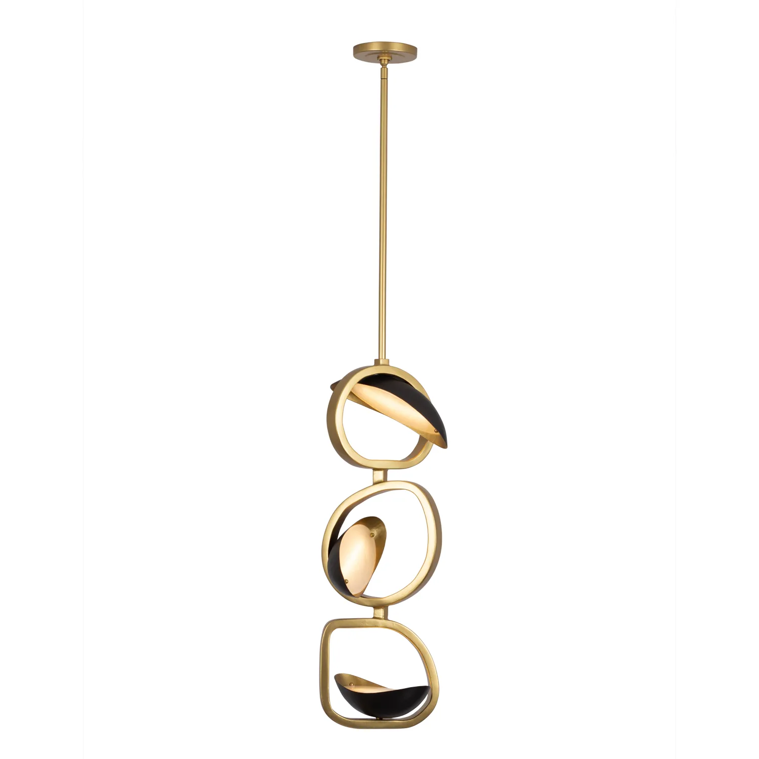 Onyx LED Pendant in Brushed Gold/Satin Bronze