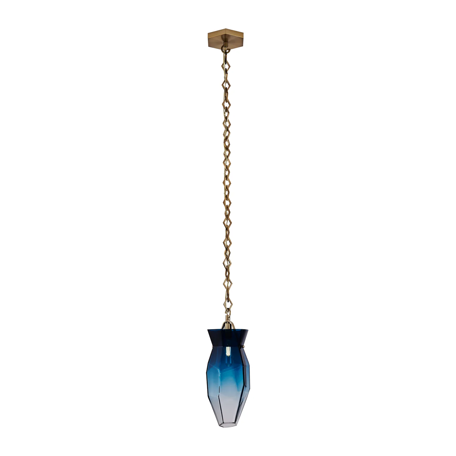 Bolsa One Light Pendant in Winter Brass