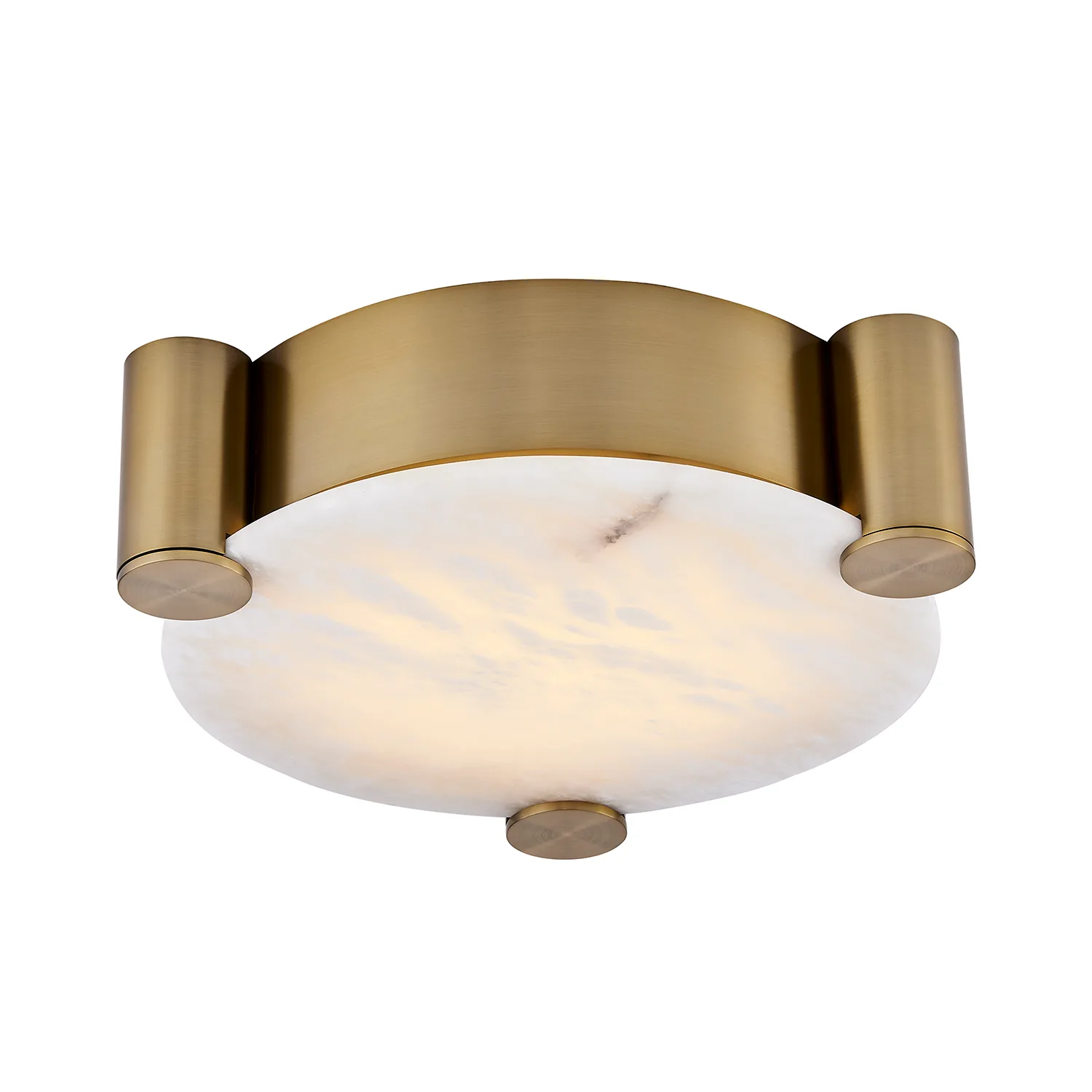 Lumba LED Flush Mount in Winter Brass