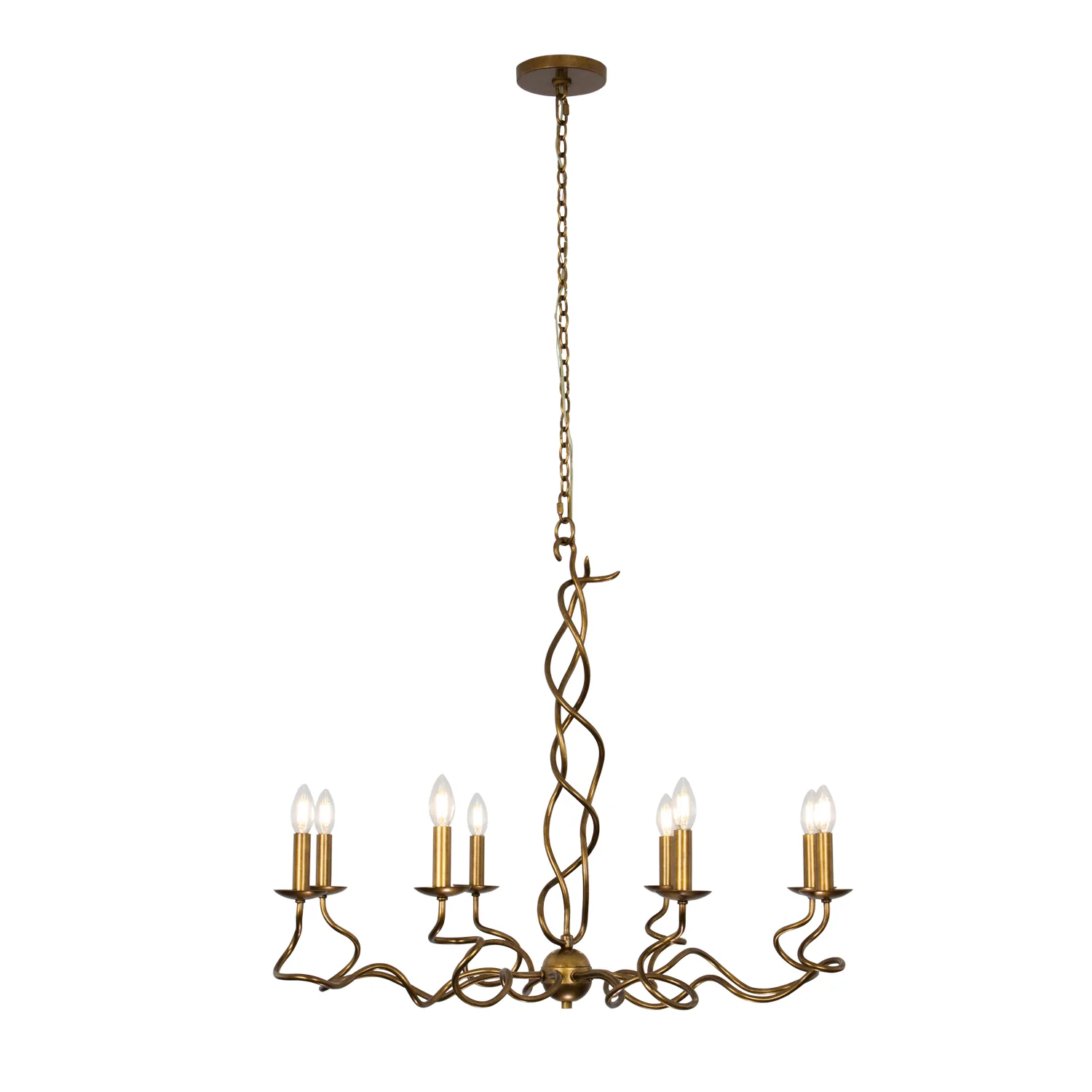 Rizo Eight Light Chandelier in Oil Rubbed Bronze