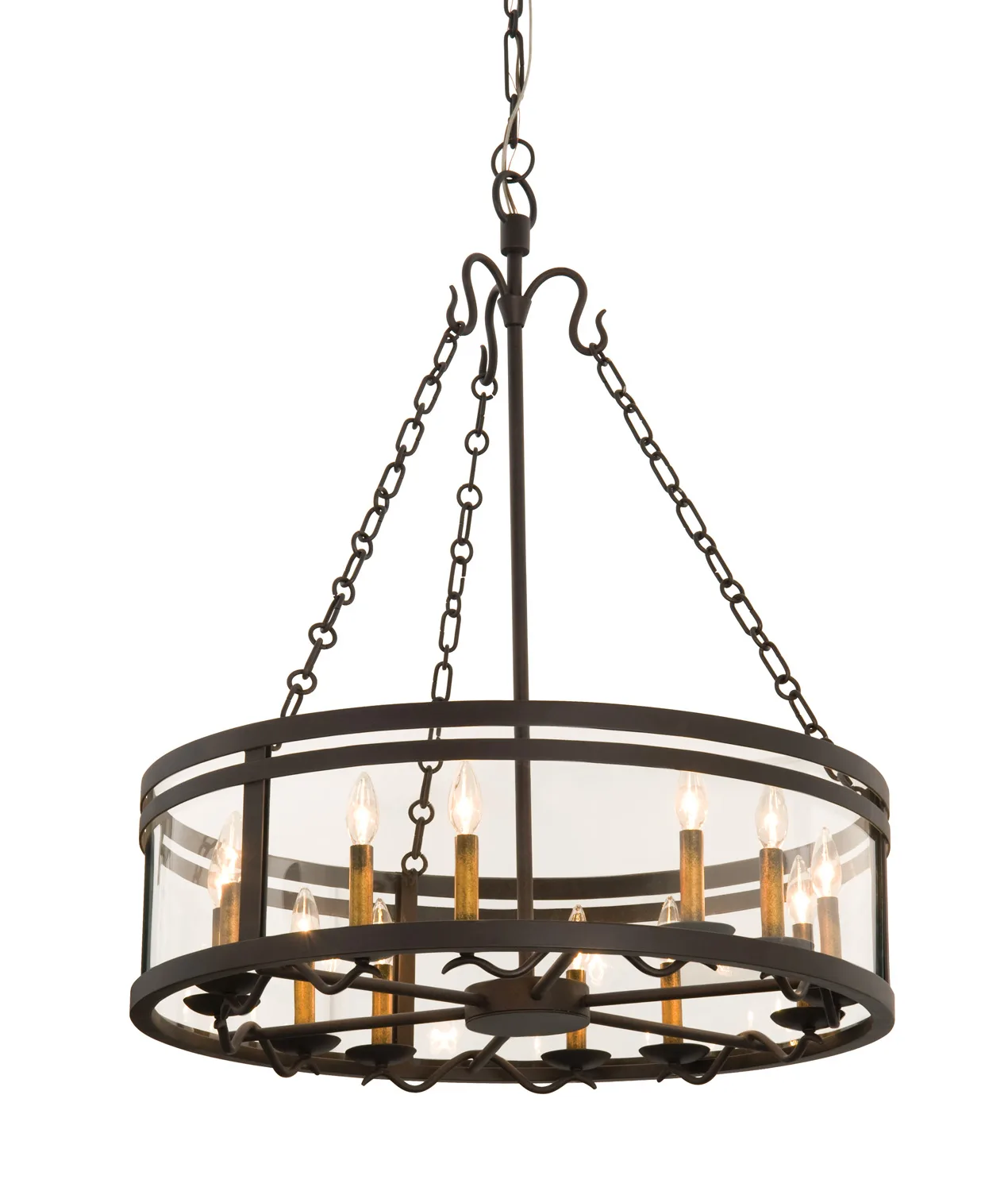 Morris 12 Light Chandelier in Bronze