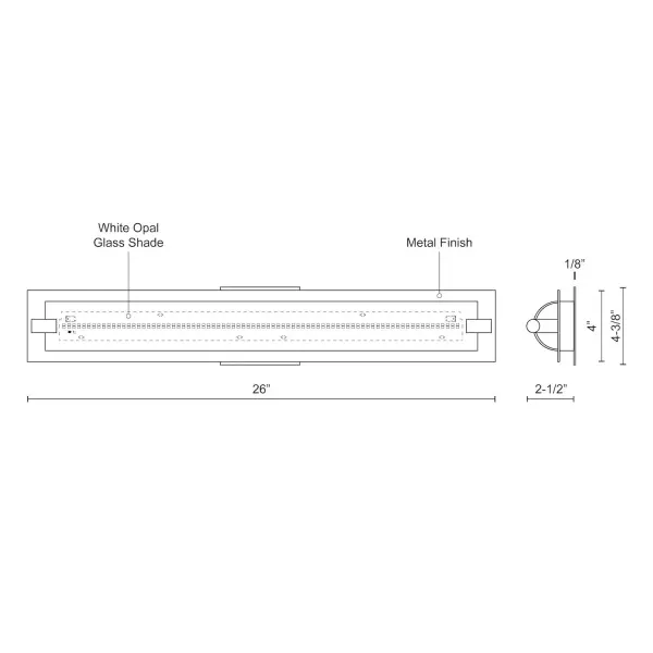 Lighthouse 26-Inch Vanity Light - Image 6