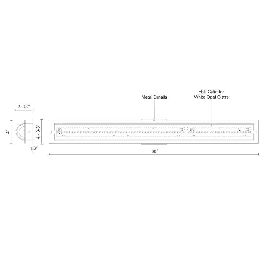 Lighthouse 38-Inch Vanity Light - Image 7