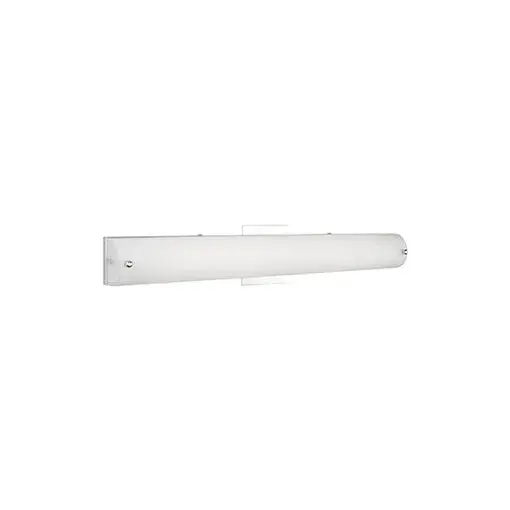 The Peggy vanity light combines contemporary design with practical functionality. Its 25-inch width and white opal glass provide excellent illumination for bathroom tasks while the chrome finish adds modern elegance. - alternate view