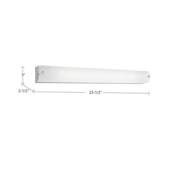 Peggy 25-Inch Chrome Vanity Light - Image 3