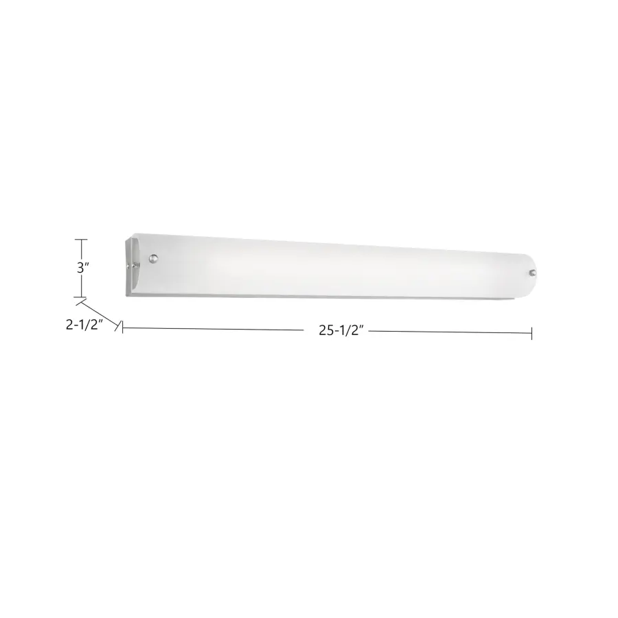 Peggy 25-Inch Chrome Vanity Light - Image 3