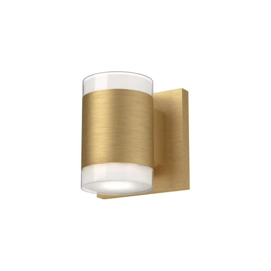 Sleek Cylinder Sconce with Warm LED Glow and Modern Glass Details - Image 3