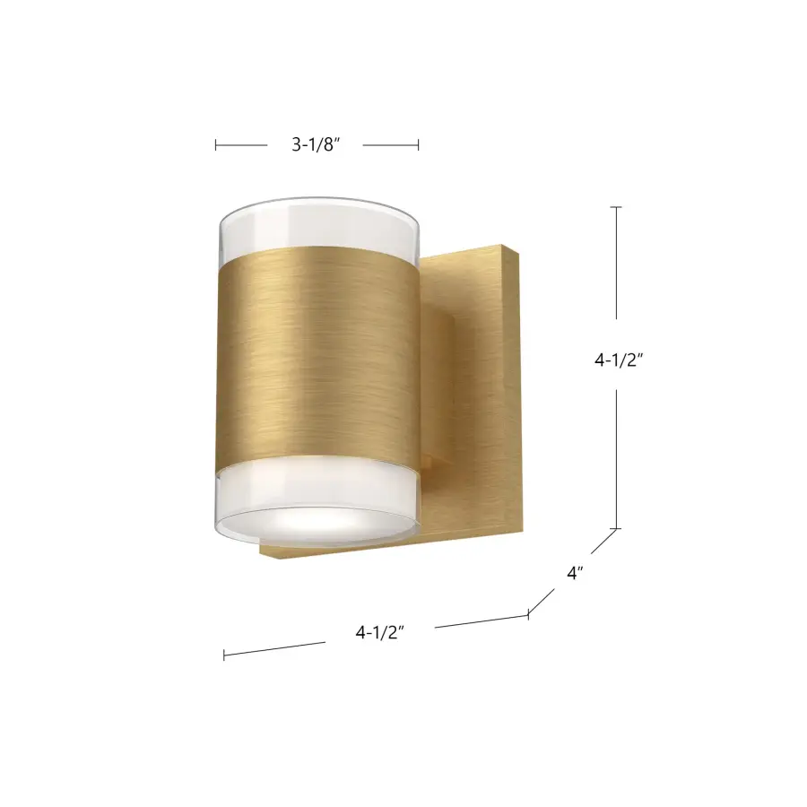 Sleek Cylinder Sconce with Warm LED Glow and Modern Glass Details - Image 6
