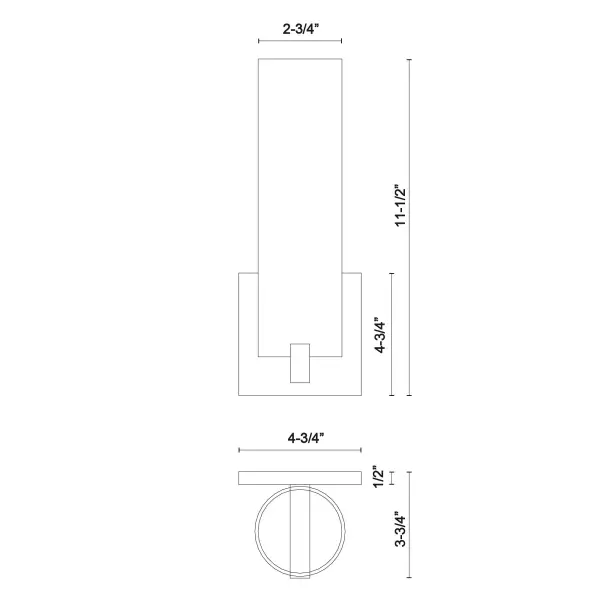 Sleek Contemporary Wall Sconce with Integrated LED Technology - Image 7