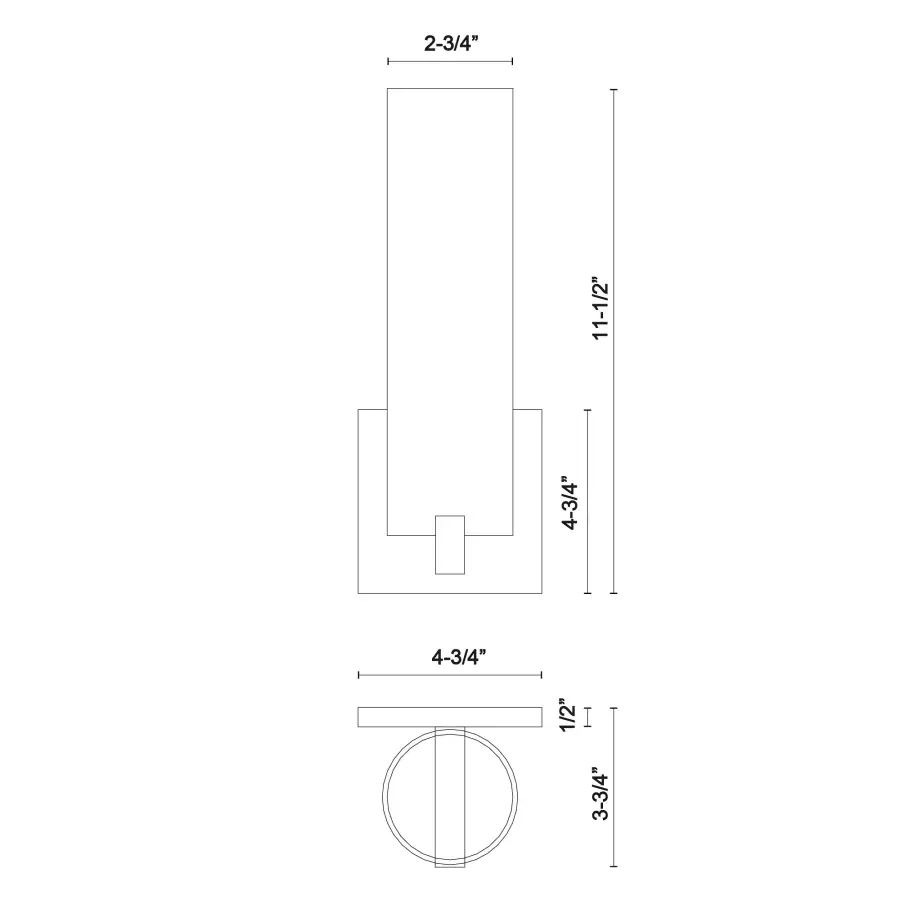 Sleek Contemporary Wall Sconce with Integrated LED Technology - Image 7