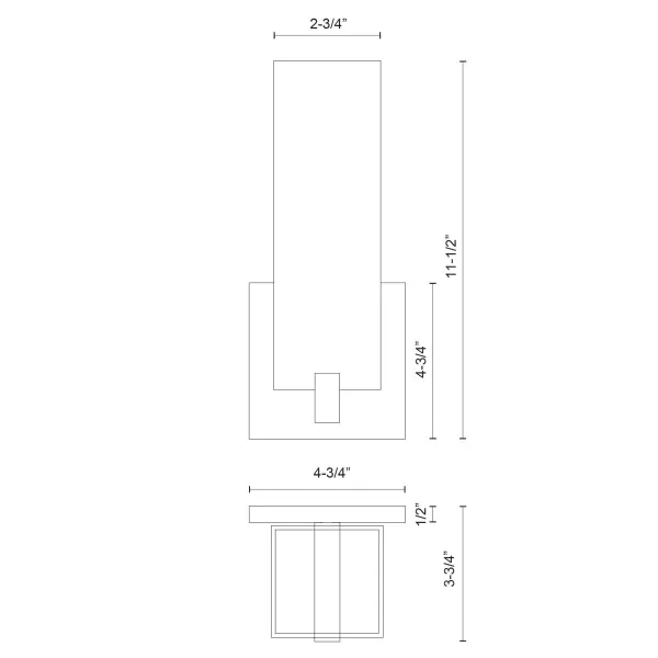Stratford 12" LED Wall Sconce in Brushed Nickel - Image 5