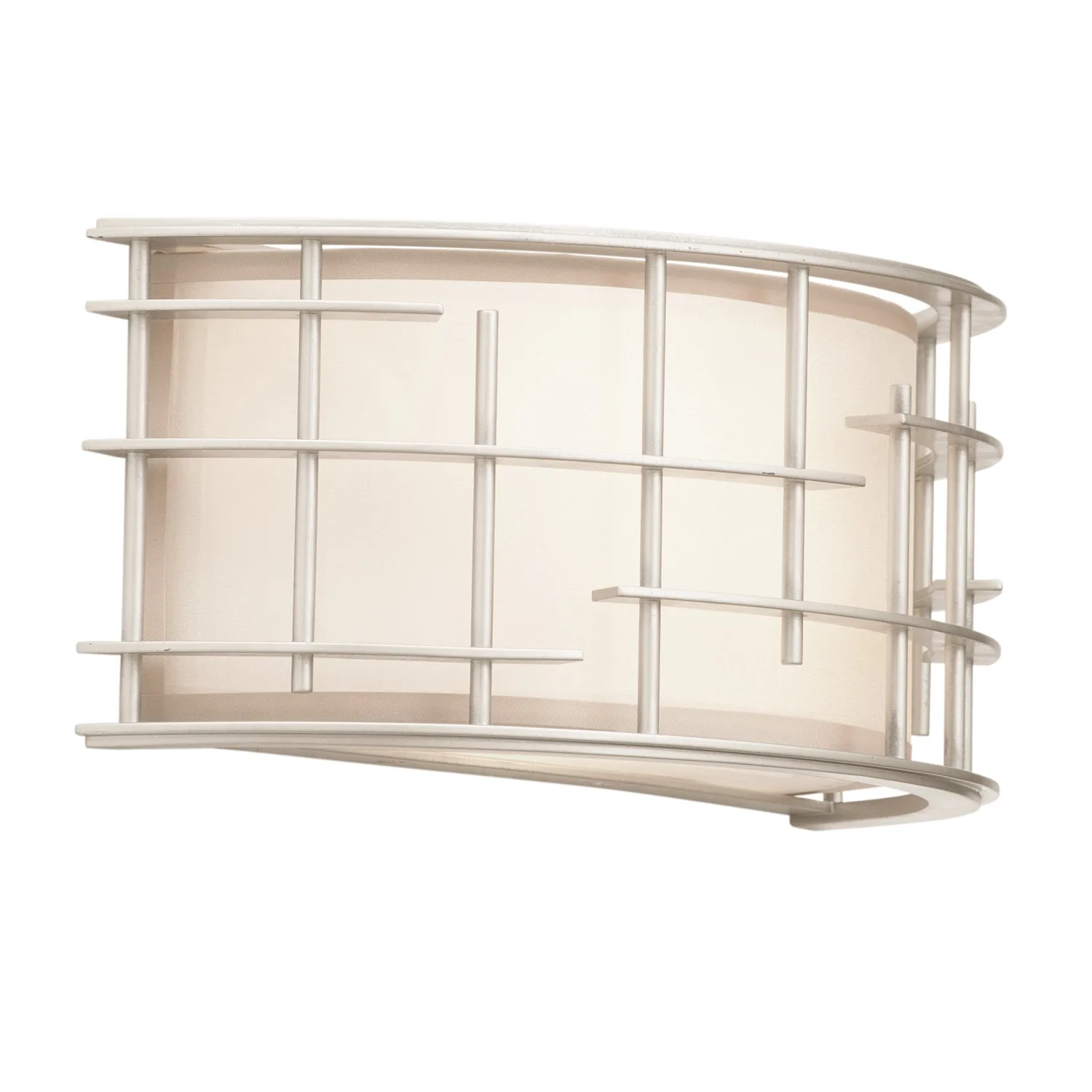 Atelier Two Light Wall Sconce in Tarnished Silver